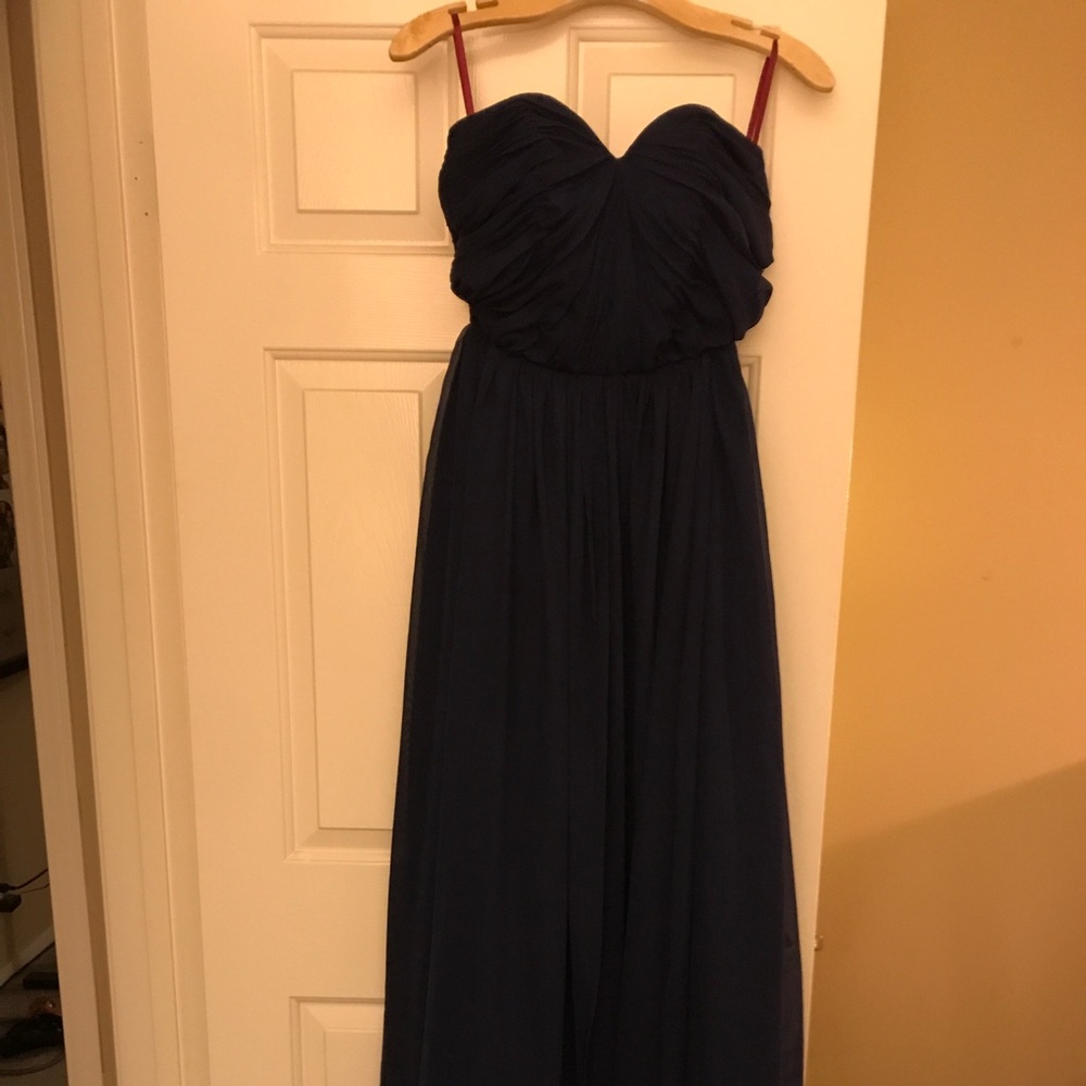 Navy blue long dress